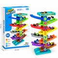 Ramp Racing DIY Car Track -
7 Level Racing Ramp Toy with 4 Mini Cars for Kids