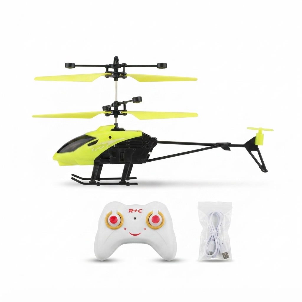New High-Speed RC Helicopter with Gesture-Sensing Flight and Chargeable Battery for Kids
