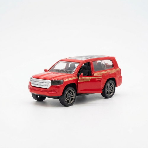 1.32 Scale Prado Car Toy – Alloy Metal Body, Pull Back Action, Realistic Interior, Door Open Feature, SUV Model for Kids & Collectors – Durable & Stylish Die-Cast Model