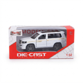 1.32 Scale Prado Car Toy – Alloy Metal Body, Pull Back Action, Realistic Interior, Door Open Feature, SUV Model for Kids & Collectors – Durable & Stylish Die-Cast Model