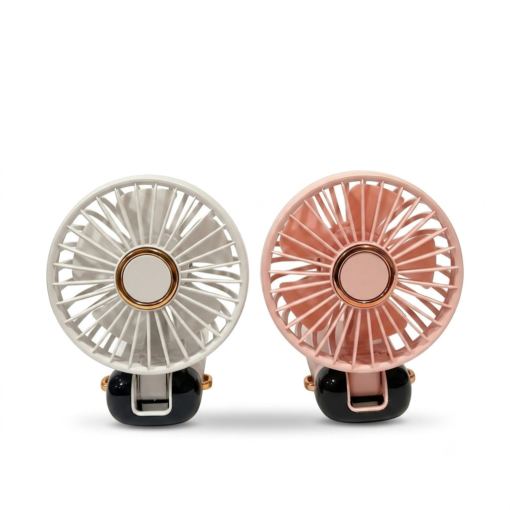 Mini Rechargeable Handheld Fan | USB Charging | Portable Desk & Travel Fan with LED Display | Foldable & 5 Speed Modes