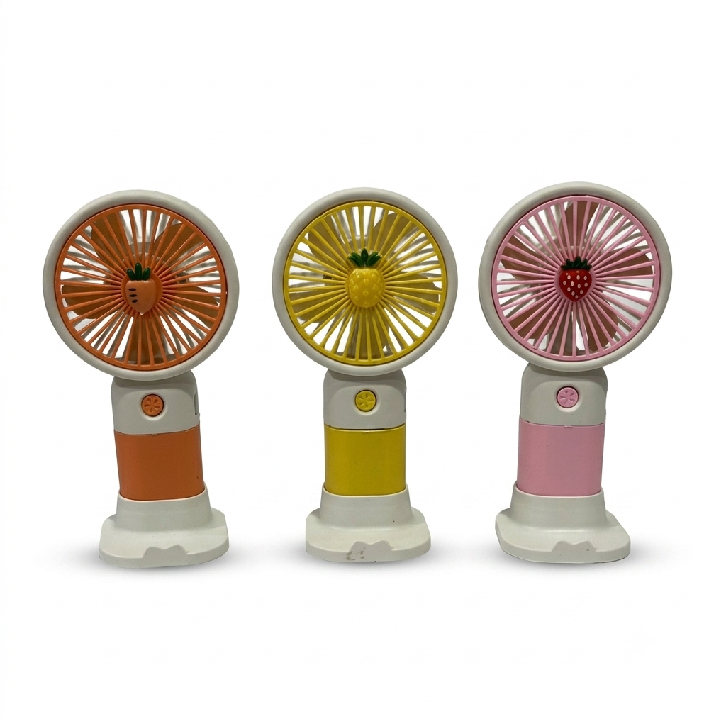 Charging FAN Mini Portable USB Chargeable Desktop Handheld 3-Steps Speed Level Free Rechargeable Battery and Charging Cable