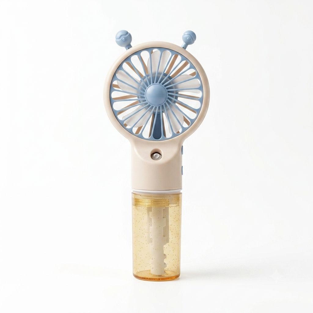 Portable Mini Spray Fan Rechargeable Handheld Mist Fan USB Cooling Fan with Water Spray Humidifier Quiet Air Cooler for Summer Travel Office Home