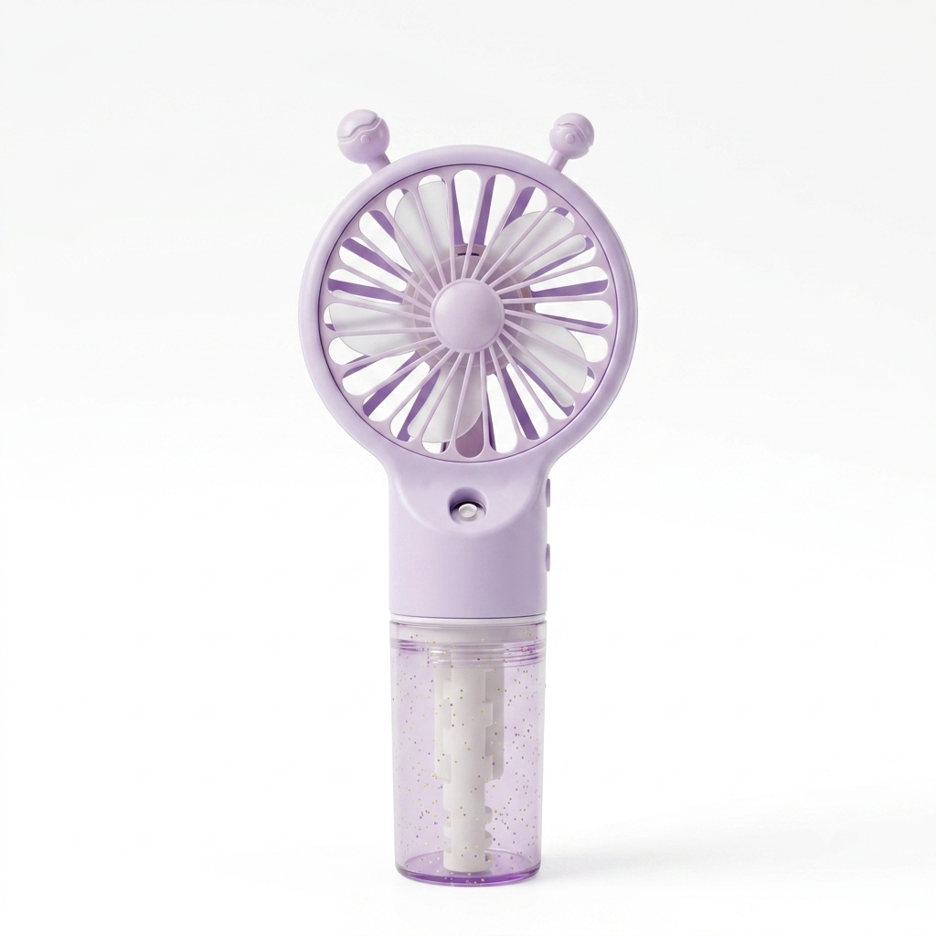 Portable Mini Spray Fan Rechargeable Handheld Mist Fan USB Cooling Fan with Water Spray Humidifier Quiet Air Cooler for Summer Travel Office Home
