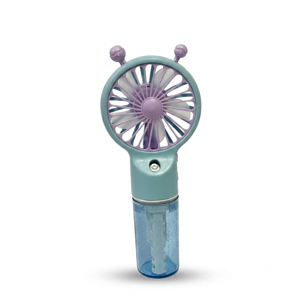 Portable Mini Spray Fan Rechargeable Handheld Mist Fan USB Cooling Fan with Water Spray Humidifier Quiet Air Cooler for Summer Travel Office Home